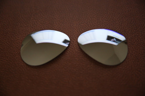 PolarLens POLARIZED Replacement Lens for-Ray Ban Aviator RB3026 62mm - Silver