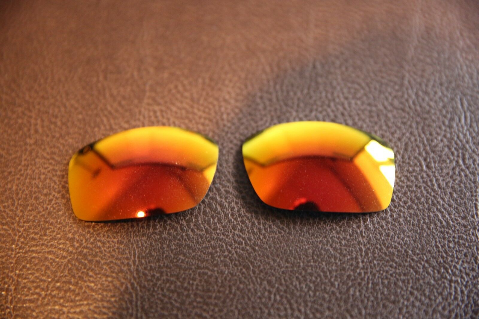 PolarLens POLARIZED Red Fire Iridium Replacement Lens for-Oakley Scalpel