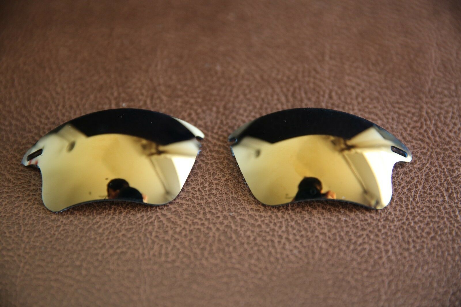 PolarLens POLARIZED 24k Gold Replacement Lenses for-Oakley Fast Jacket XL