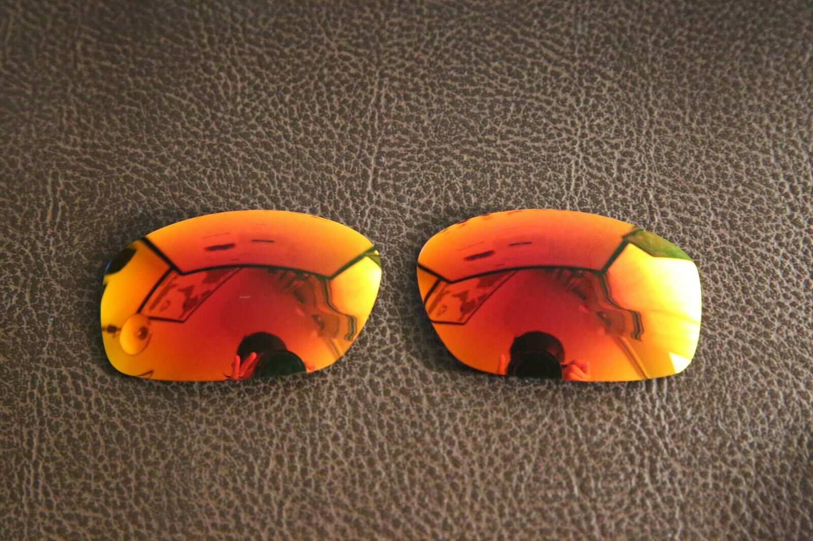 PolarLens POLARIZED Fire Red Replacement Lens for-Oakley Taper Sunglasses