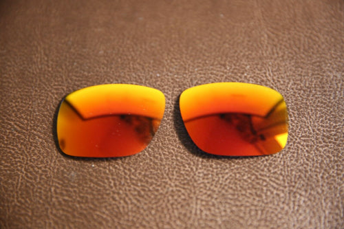 PolarLens POLARIZED Fire Red Iridium Replacement Lenses for-Oakley Holbrook