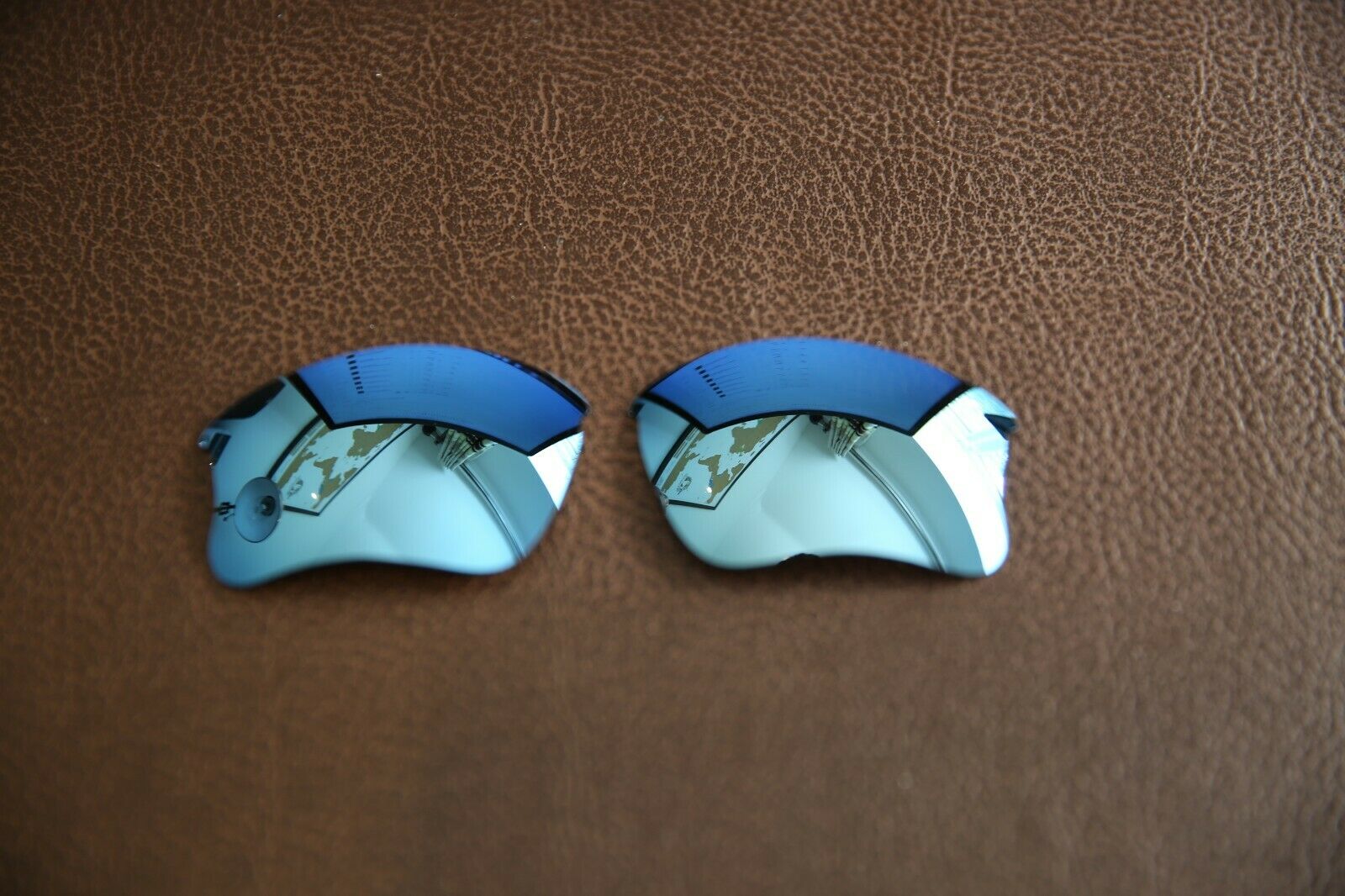 PolarLens POLARIZED Smoke Blue Replacement Lens for-Oakley Flak Jacket XLJ